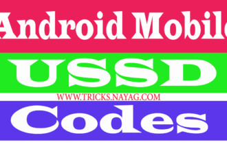 ANDROID MOBILE USSD CODES