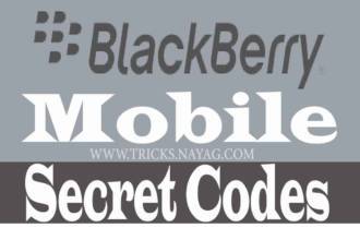 BlackBerry mobile secret codes