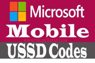 Microsoft Mobile Ussd codes
