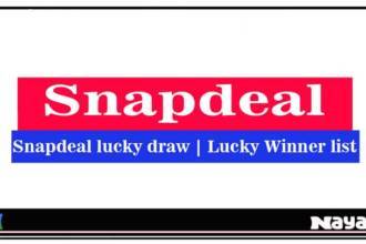 Snapdeal online lucky draw contact number