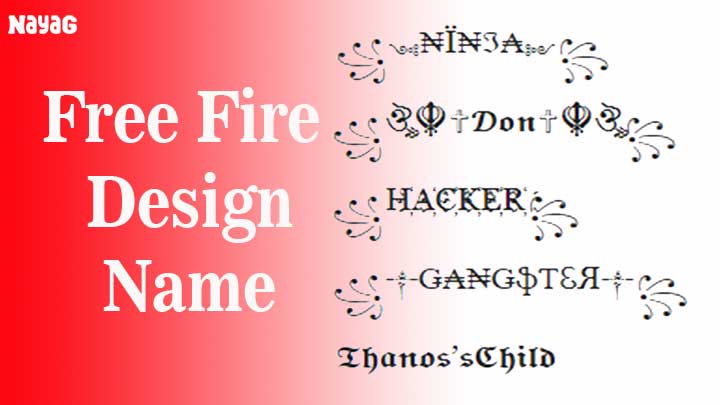 Free Fire Design Name