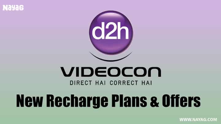 Videocon d2h Recharge Plans