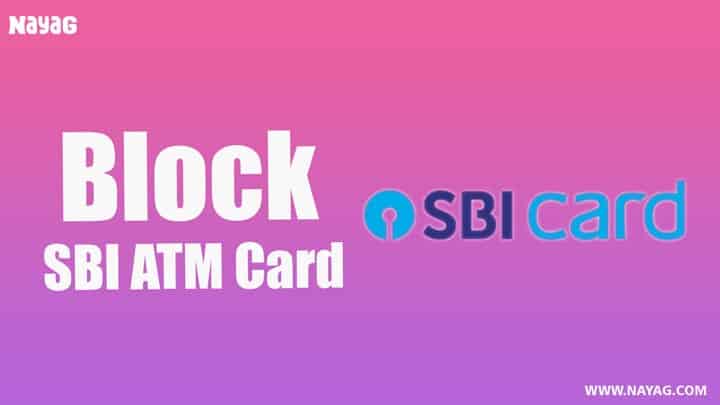 Block SBI ATM Card