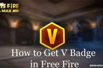 Free Fire V Badge Code