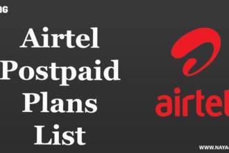 Airtel Postpaid Plans List
