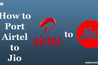 How to Port Airtel to Jio