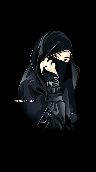 animated hijab girl dp instagram