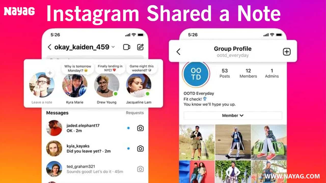 Instagram Share a Note