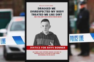 Justice for Rhys Bonner Glasgow