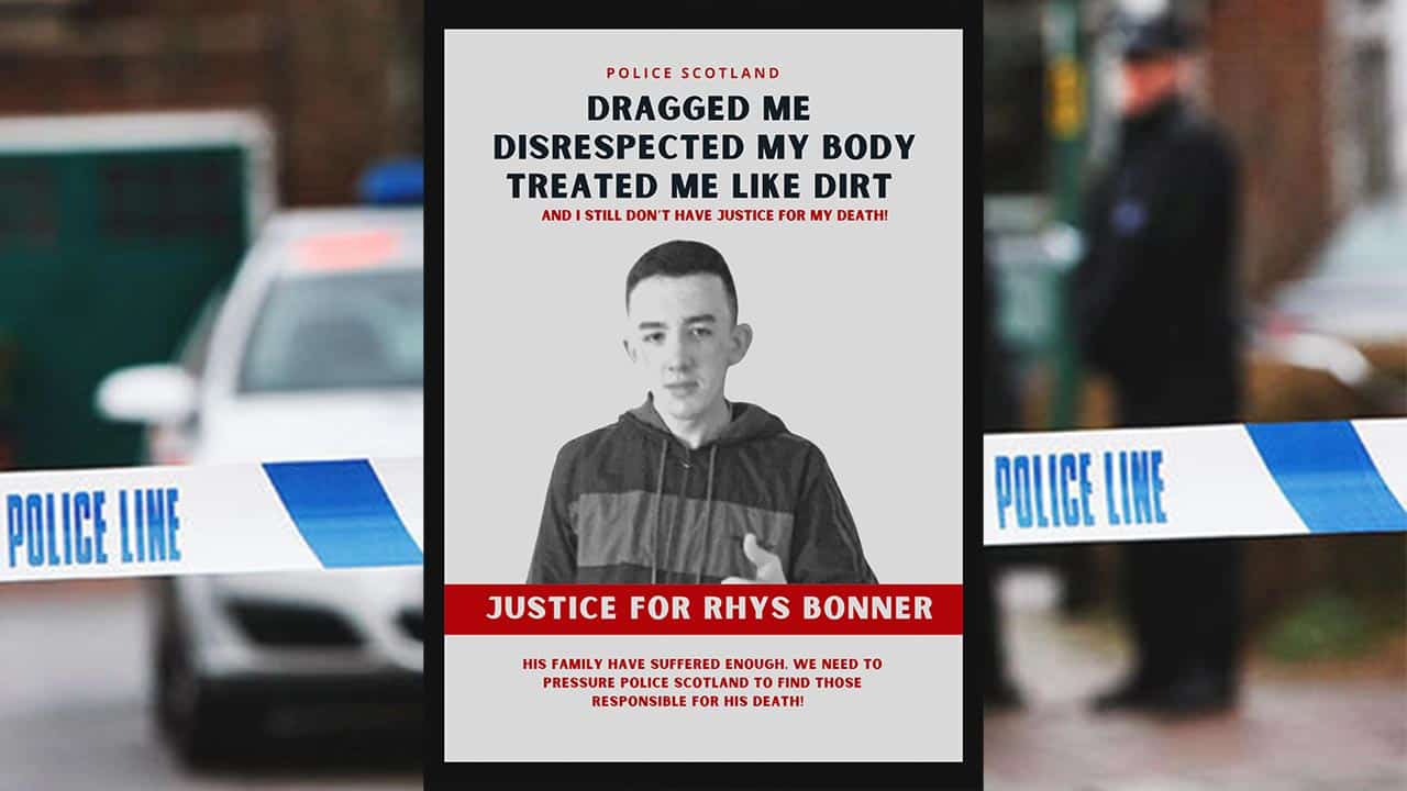 Justice for Rhys Bonner Glasgow