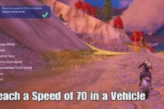 Reach a Speed of 70 in a Vehicle