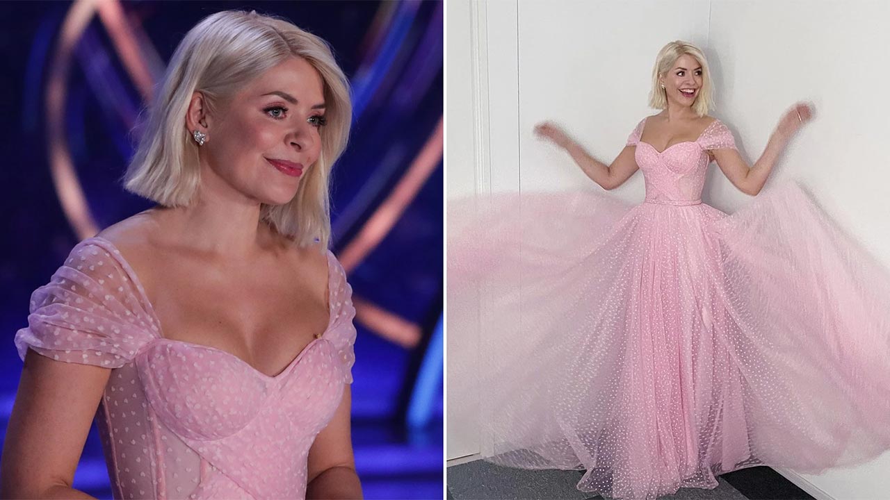 Holly Willoughby Dancing on Ice Dress Tonight