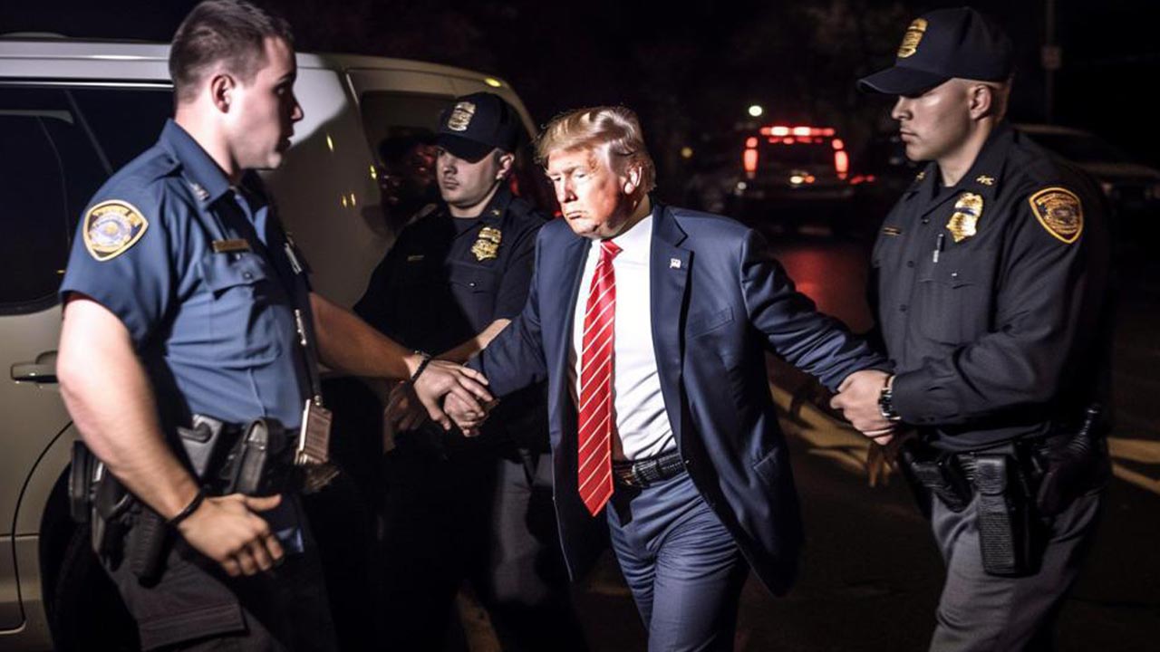 Donald Trump Arrested Video