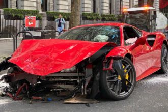 Ferrari Crash Doncaster