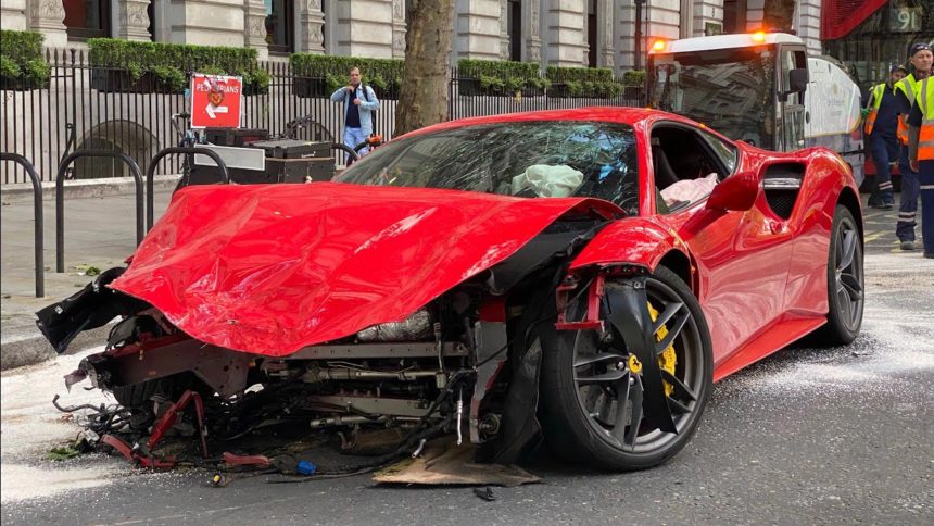 Ferrari Crash Doncaster
