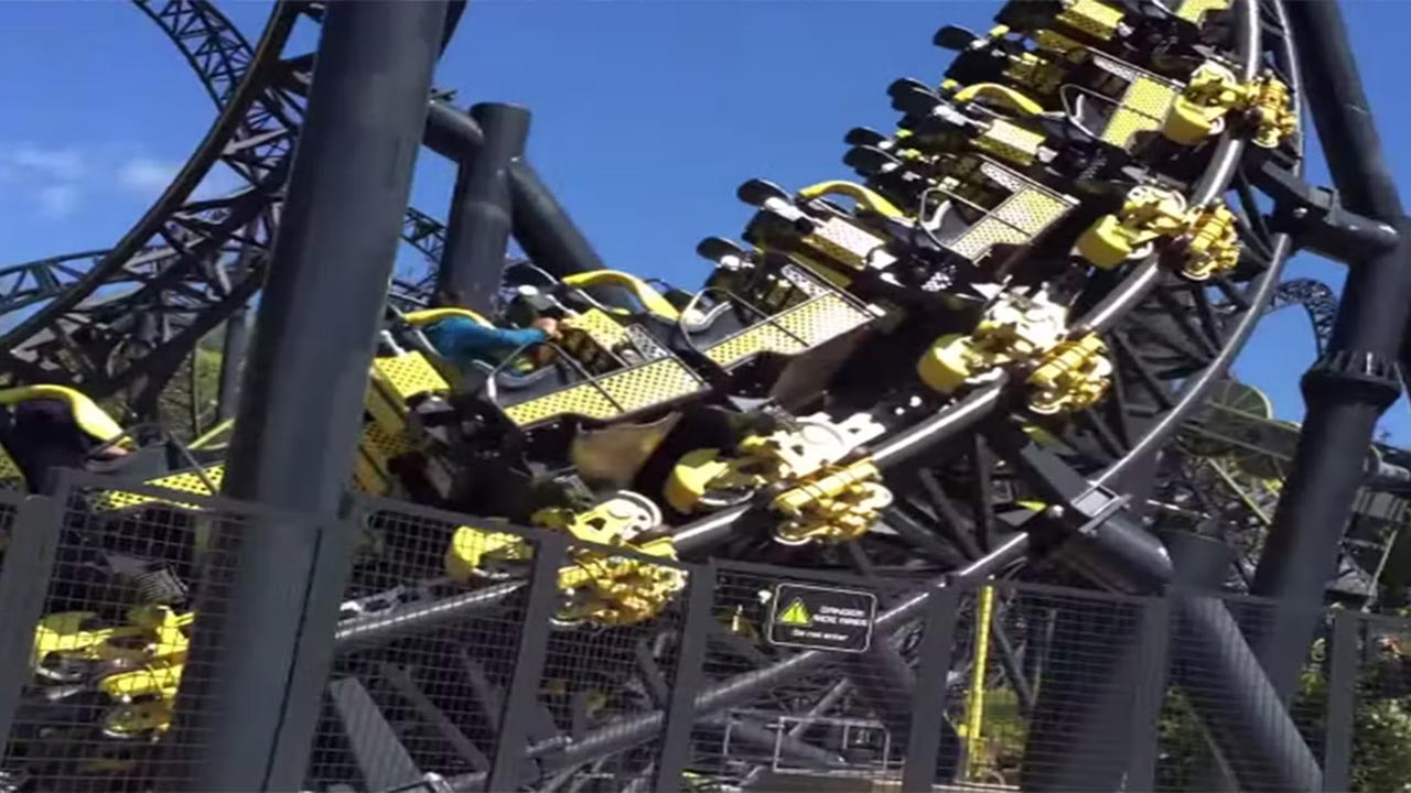 Smiler Roller Coaster Crash Footage