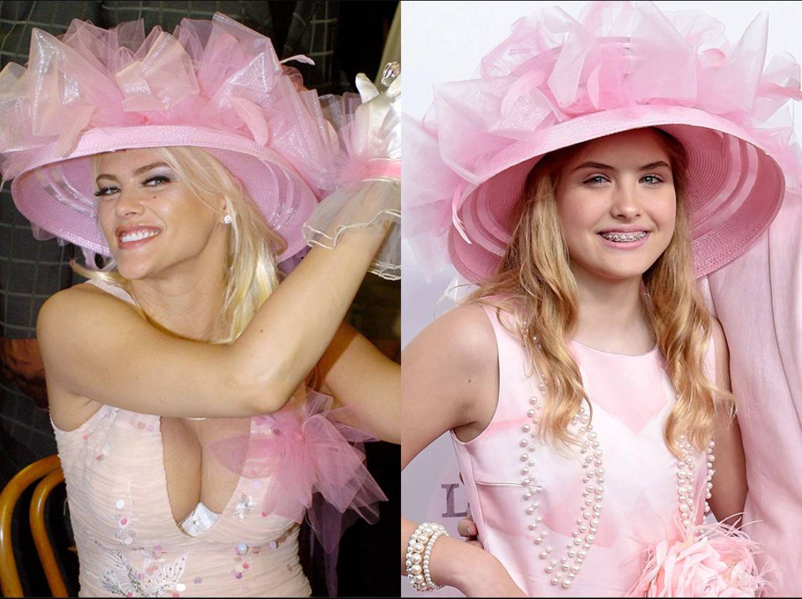 Dannielynn Birkhead and her mother Anna Nicole Smith