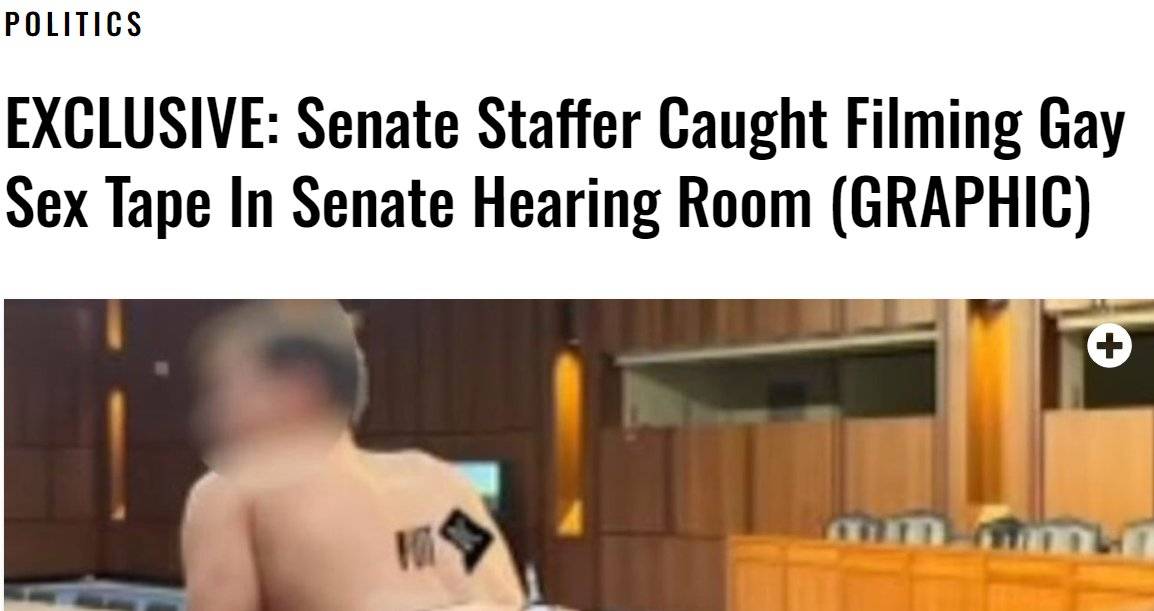 Senate Staffer Caught Filming Gay