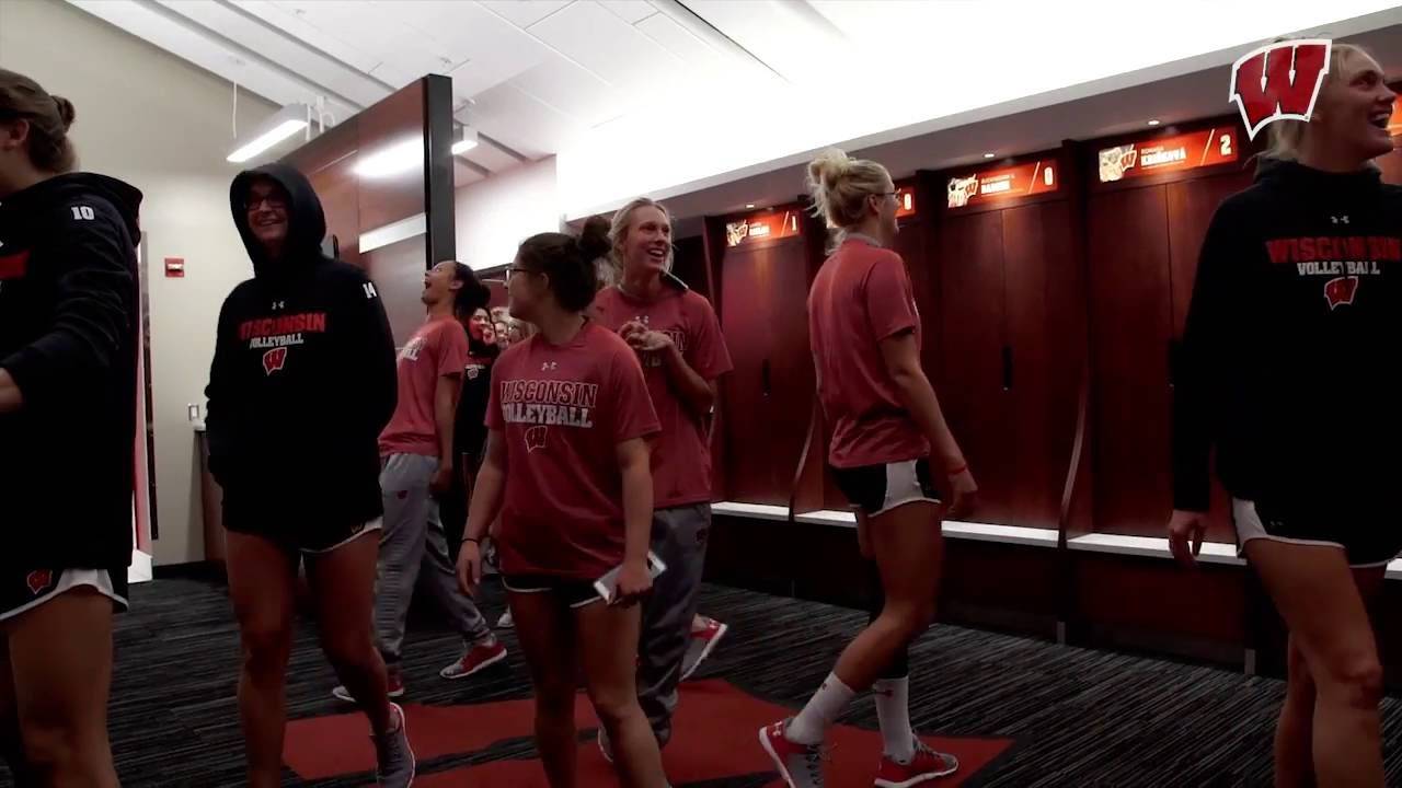 Wisconsin Volleyball Locker Room Video And Photos