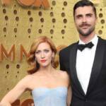 Brittany Snow And Tyler Stanaland Attend The 71st Emmy Awards